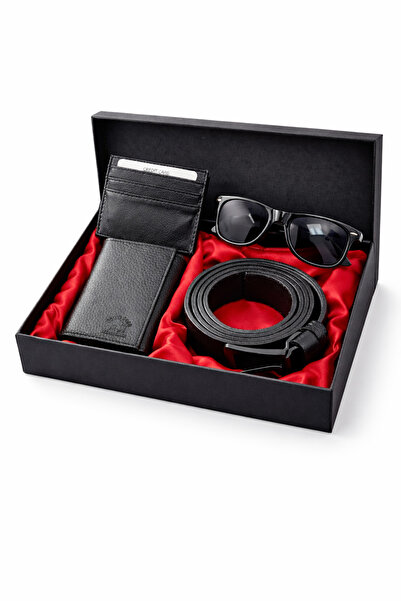 Av A Dos Men's Wallet, Belt, Card Holder, Glasses, Boxed Gift Set, Groom's Bu...