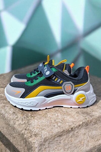 ALTUNTAŞ حذاء رياضي يومي للأولاد بنعل فيلكرو غير قابل للانزلاق، حذاء مدرسي با...