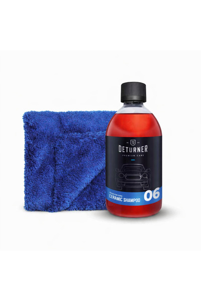 Deturner Ceramic Shampoo 500 ml + Ultra Soft Microfiber – Set Intretinere Sup...