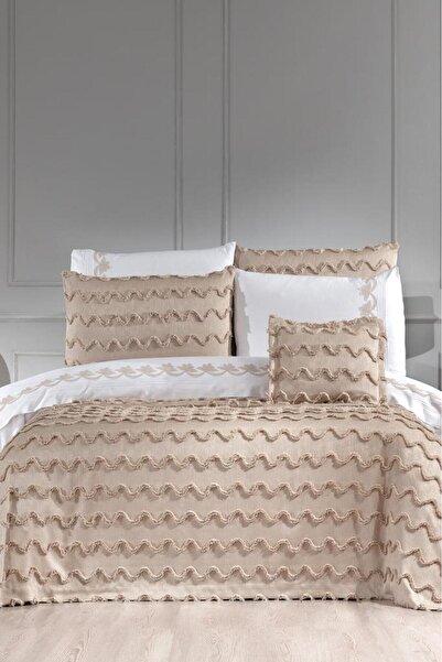 Çeyiz Diyarı Colorado Modern 9 Piece Bridal Set Cappucino