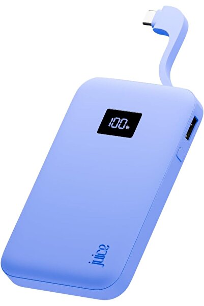 Juice Eco Integrated Power Bank, Portable Charger 5,000 mAh with Built-in Cab...