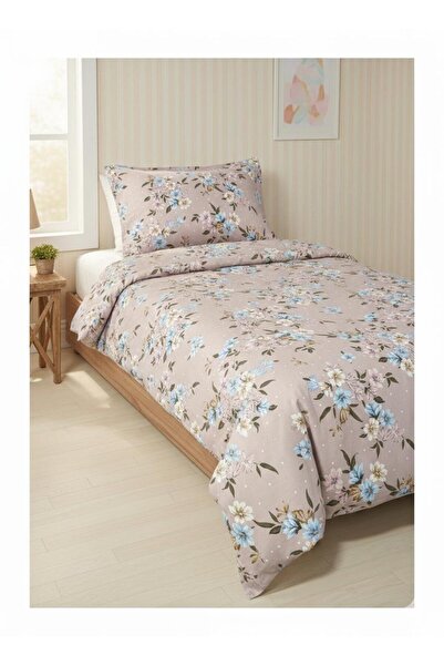 VODDİ Jednokrevetno Ružičasti cvet | Set navlaka za poplun | Čaršav TI | 160x...