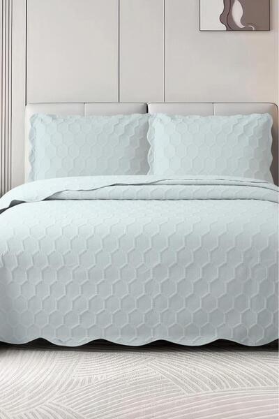 Çeyiz Diyarı Geneva Fiber Filled Double 240X260 cm Bedspread Gray