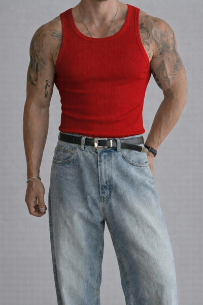 YAKAMEL Men's Standard Fit Normal Cut Tissue Flexible Thick Straps Sports Tan...