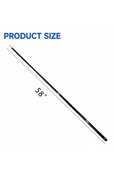 YALLA HomeGym 2-Piece Professional Fiberglass Graphite Billiard Pool Cue Stick – 58″ Cue, 13mm Tip
