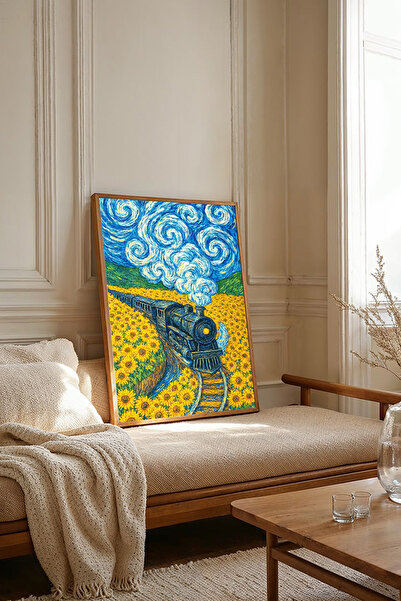 Dekorsiahome Tablou dintr-o singură bucată cu ramă din lemn TK2692