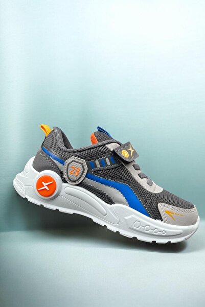 ALTUNTAŞ حذاء رياضي يومي للأولاد بنعل فيلكرو غير قابل للانزلاق، حذاء مدرسي مدخن