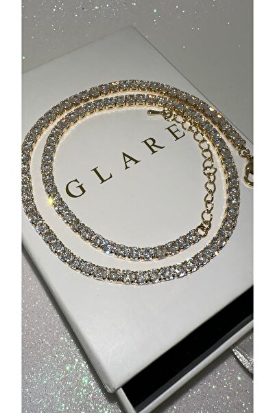 GLARE JEWELRY CO Gümüş Pırlanta Montür Döküm Dönmeyen Suyolu Kolye Klipsli 5 ...
