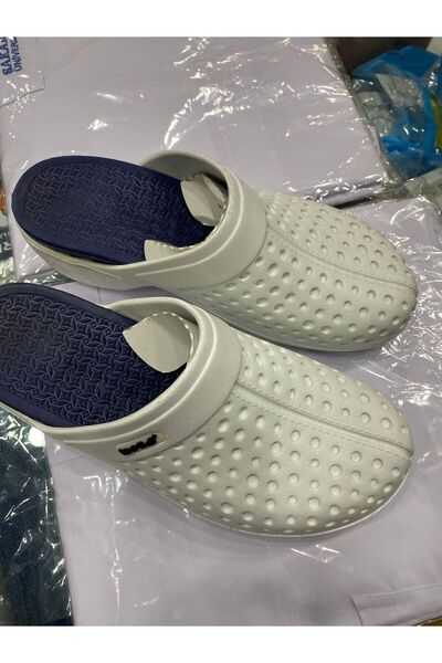 Bilenn Tekstil Visoke potpetice za žene Papuče - Bela