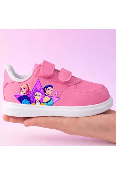 amazoondesing حذاء رياضي للفتيات مطبوع عليه نجوم حلوة من ديمونز