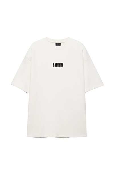 Pull & Bear Grafik baskılı kısa kollu sweatshirt