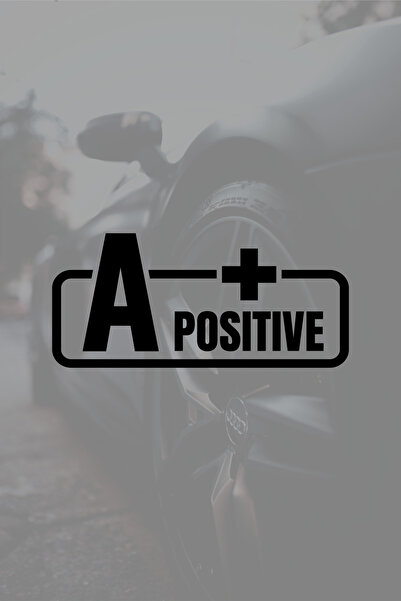Quart Aksesuar A Rh + Pozitif Kan Grubu Motor Araba Cam Sticker 11 x 5 cm