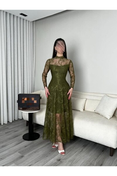 HASINA FASHION lace evening dress