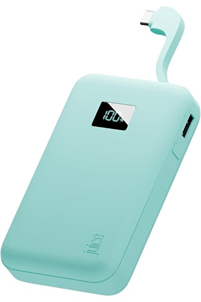 Juice Eco Integrated Power Bank, Portable Charger 12,000mAh with Built-in USB...