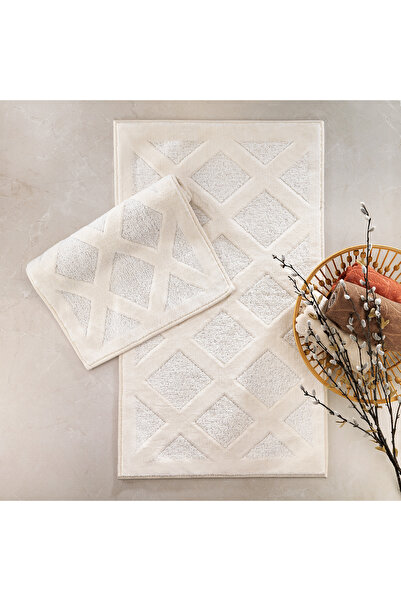 Schafer Home Liora Cotton 2-Pack Bath Mat-Cream