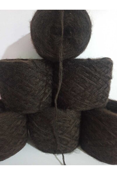 İPEK YÜN İPLİK DÜNYASI Angora Knitting Yarn 4 Ply (Bitter Brown) Mix 100Gr