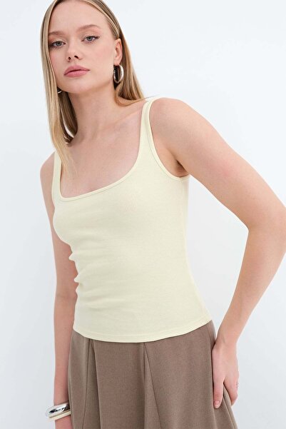Addax Thick Strap Basic Tank Top A13404-J5