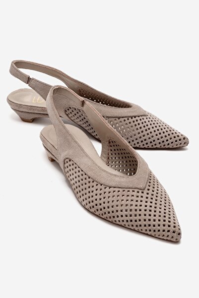 LuviShoes Γυναικεία παπούτσια με χαμηλό τακούνι LIEVE από γνήσιο δέρμα σε μπε...