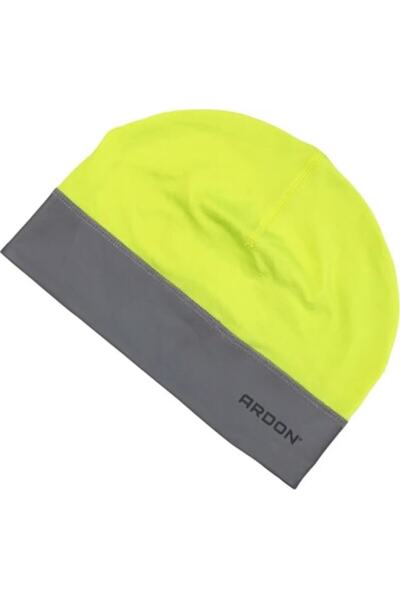 ardon Yellow helmet cap, black color, 88% polyester, 12% elastane, TX500