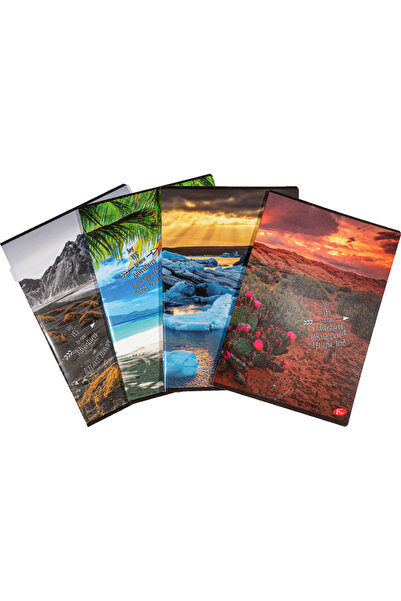 OEM A4 Notebook, 60 sheets, 80gsm, cardboard cover 300gsm, nature design - ma...