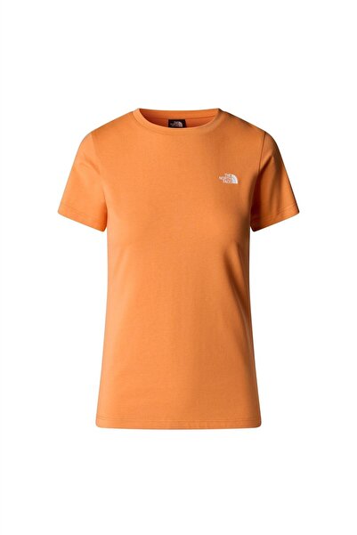 THE NORTH FACE Γυναικείο πορτοκαλί μπλουζάκι με στρογγυλή λαιμόκοψη Simple Do...