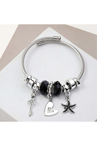 Ilinaa Elegant bracelet with asymmetrical plating, made of stainless steel, S...