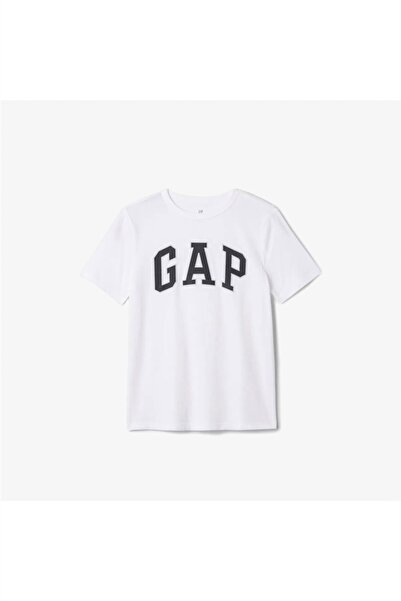 GAP Relaxed Fit Çocuk Beyaz T-Shirt