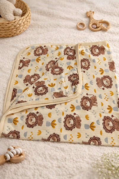 Luna Desenli 80x90 Penye Bebek Battaniyesi