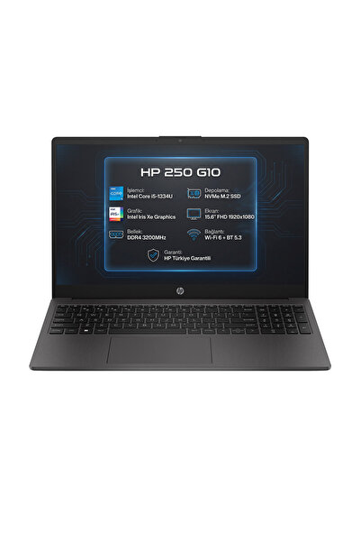 HP 250 G10 Intel Core i5-1334U 20GB 512GB SSD 15.6" FHD Freedos Laptop, Noteb...
