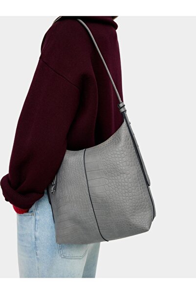 PARFOIS Kadın Desenli ve Hayvan Kabartmalı Omuz Çantası