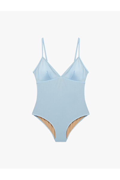 Koton V Yaka İnce Askılı Mayo