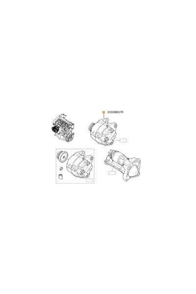 Renault New Alternator Log/ (Marking Tg12C151/Tg12C094) Logan/Dokker/Jogger/S...