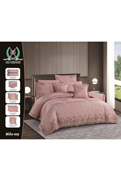 Graciana Double bed set, 8 pieces, elegant lace, microfiber material