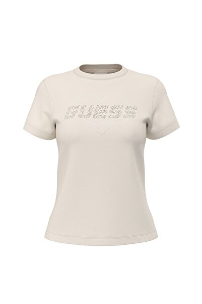 Guess Narciso Bisiklet Yaka Kadın Beyaz T-shirt V5GI10K9RM1-G1O6