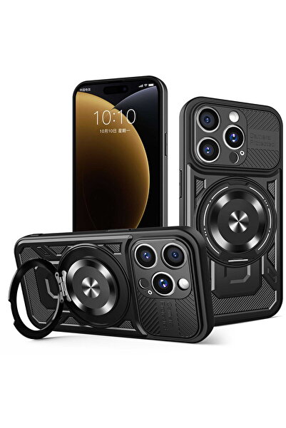 Techsuit iPhone 15 Pro Max Case - RuggedCam - Black