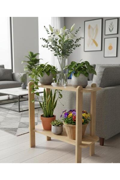 BİDOLAP ÇOK AMAÇLI AKILLI SEHPA – BİTKİ & KİTAP STANDI (2 KATLI)