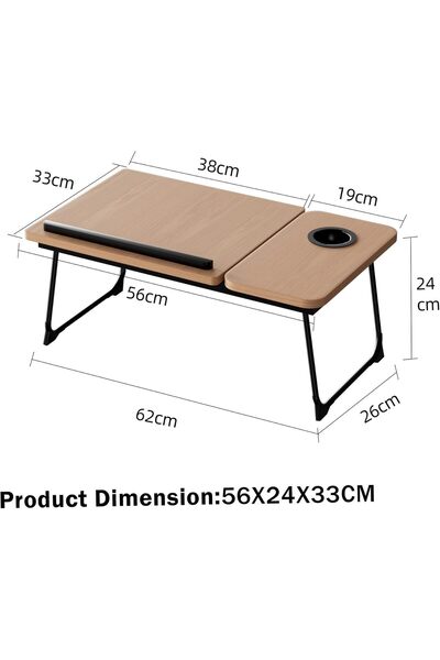 Lacoz طاولة كمبيوتر محمول قابلة للتعديل للاستخدام على السرير، طاولة صينية محم...