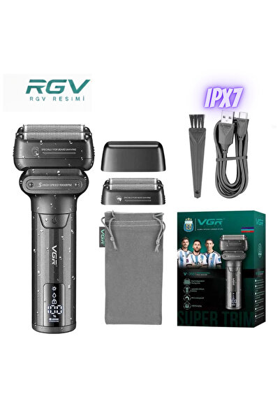 VGR Manessa Profesyonel Şarjlı Günlük Sakal Tıraş Makinesi Sinekkaydı Tıraş v...