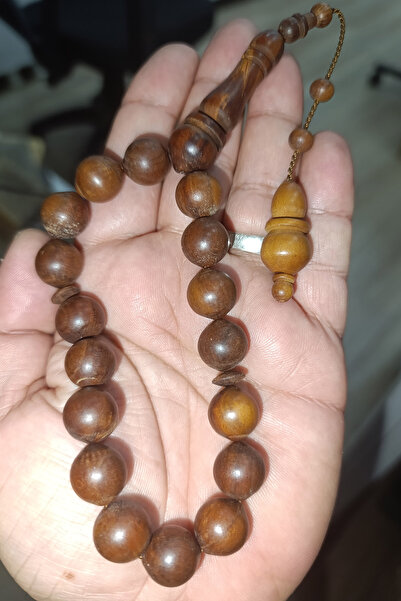 TAŞÇIZADE Harnup (Goat Horn) Tree Ankle-Length Tree Prayer Beads (14 mm)