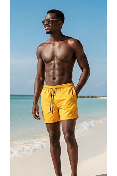 İLBESSPORT Erkek Düz Deniz Şortu