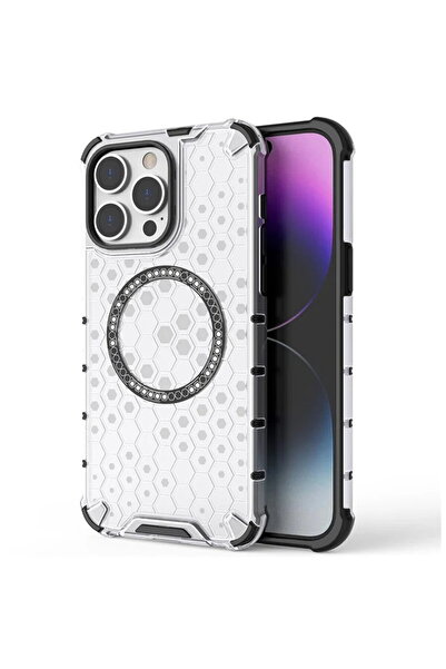 Techsuit Husă pentru iPhone 14 Pro - HoneyComb Shield MagSafe - Negru