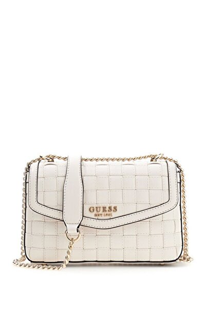 Guess Sandy Dönüştürülebilir Çapraz Askılı Kapaklı Kadın Beyaz El Çantası HWW...