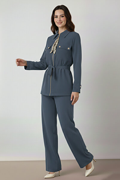 benguen Scarf Double Set N7203 Anthracite