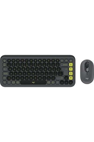 logitech Ασύρματο ποντίκι και πληκτρολόγιο Pop Icon Combo, Bluetooth, γραφίτη