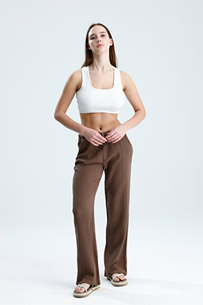 vikitekno Premium Quality Women's Muslin Trousers