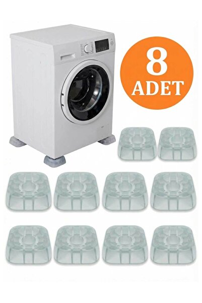 RevuBaby Beyaz Eşya Altlığı Ayağı 8 Adet Çamaşır Bulaşık Makinası Buzdolabı Y...