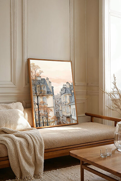 Dekorsiahome Tablou dintr-o singură bucată cu ramă din lemn TK2721