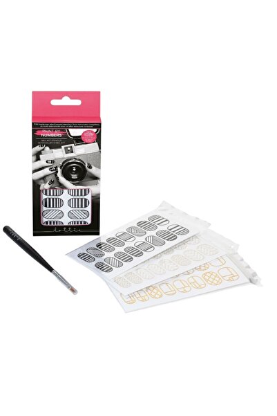 Lottie London , Paint by Numbers, Nail Stickers, 9 pcs