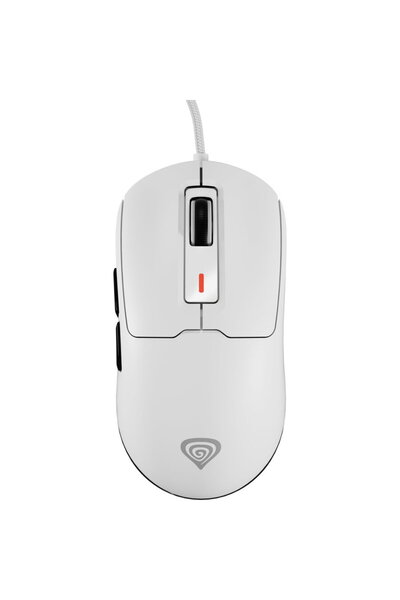 Genesis Mouse Krypton 660, USB, cu fir, 12000 DPI, alb