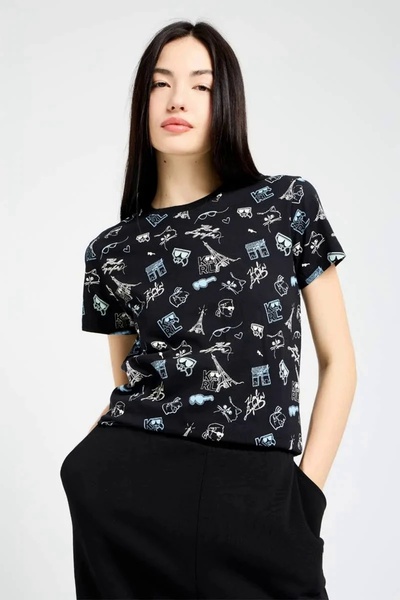 Karl Lagerfeld Tricou Dama Aop Karl Whimsical